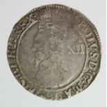 Charles I Shilling mm. Portcullis, S.2789, 5.93g, F/GF