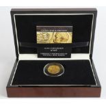 Sovereign 1918i (Bombay) EF (light scratch obverse) in a "London Mint" box with certificate