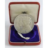 British Commemorative Medal, silver d.57mm: George V, Silver Jubilee 1935, official Royal Mint large