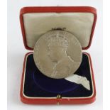 British Commemorative Medal, silver d.56.5mm: Coronation of George VI 1937, official Royal Mint