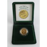 Sovereign 1980 Proof aFDC cased as issued