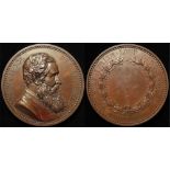 British Commemorative Medal, bronze d.57mm: Sir John Evans, Numismatic Society of London, Golden