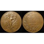 French Exhibition Medal, bronze d.80mm: Paris International Exposition of Electricity 1881, medal by