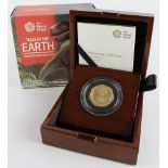 Fifty Pence 2020 "Megalosaurus" gold Proof aFDC boxed as issued