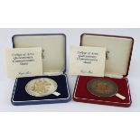British Commemorative Medals (2): College of Arms Quincentenary 1984, Royal Mint large silver and