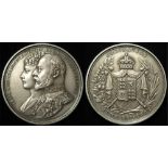 British Commemorative Medal, silver d.38.5mm: Coronation of Edward VII 1902, (medal) by J. Carter; a