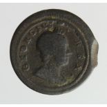 Farthing 1720 mis-strike error, VG