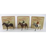 Britains. Three boxed Britains Racing Colours of Famous Owners, consisting Msr. M. Boussac, Miss