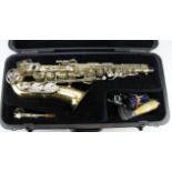Selmer Bundy II saxophone, with mouthpiece, container in original fitted case