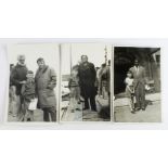 Moby Dick interest. Three black & white photographs, depicting the vendor as a young boy with four