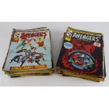 The Avengers comics, a broken run of seventy-three comics between nos. 1 & 142, circa 1973 - 1976,
