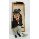 Schuco. Clockwork tinplate Schuco Charlie Chaplin toy, with non original key, contained in