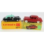 CIJ Mercedes 220 (maroon), contained in original box, together with Metosul Citroen DS19,