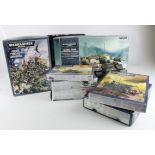 Warhammer 40k. A collection of eight boxed Warhammer 40k sets, including Imperial Guard