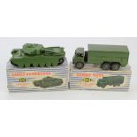 Dinky Supertoys, no. 622 '10 Ton Army Truck', together with Dinky Supertoys, no. 651 'Centurion