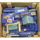 Hornby Dublo. A group of boxed Hornby Dublo OO gauge railway (except one item), including two