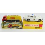 CIJ Shell Tanker, contained in original box, together with Metosul Volvo 1800, contained in original