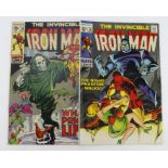 Invincible Iron Man comic, # 14 & 19, pub. Marvel, 1969 (2)