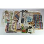 Ephemera, original early collection in large box, greetings, cushions, scraps, etc, needs viewing