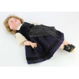 Victorian bisque headed doll by SFBJ, length 46cm approx.