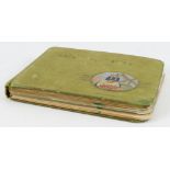 Football interest. An autograph album containing signatures of various football teams, circa mid