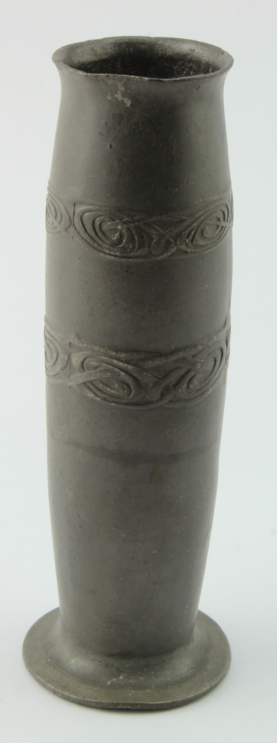 Liberty Tudric pewter vase (0793), height 14cm approx.