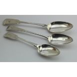 George III Old English pattern silver tablespoon - hallmarked W.C. London (no town mark) 1781 +