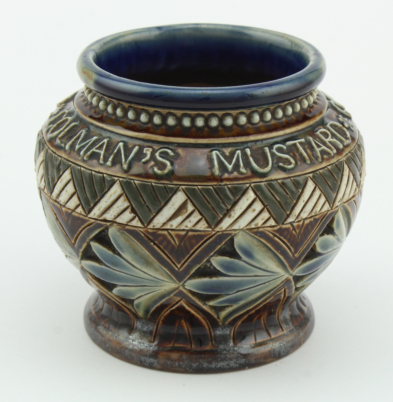 Colman's Mustard mixed lot comprising a Doulton Lambeth pottery mustard pot dated 1884, possibly - Image 2 of 2