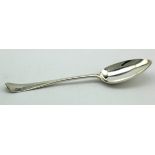 Aberdeen silver, Hanoverian pattern table spoon c. 1775 by Alexander Thompson - bowl shows some