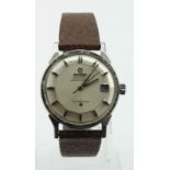 Gents stainless steel cased Omega Constellation automatic wristwatch, circa 1962. The silver dial