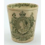 Doulton Burslem, England, Australian Federation Pottery Beaker dated 1901- rare item - tiny chip