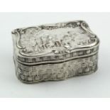 Very attractive Dutch .833 grade 2nd. Standard silver snuff box - marked for the 2nd. Standard