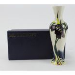 Moorcroft 'Persephone' Soli Fleur vase signed Nicola Slaney 2007 M.C.C. Boxed. 1st quality. Height