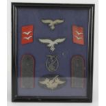 Cased Cloth & Badges Luftwaffe Flak (8)