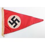 German NSDAP Pennant, service wear.