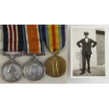 Military Medal GV (2791 Pte W Court 5/York R - T.F.) BWM & Victory Medal (2791 Pte W Court, York R).