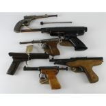 Air Pistols various - Diana Model 2. Foreign Made. Cub. The Warrior (Clarks air pistol). Dolla MkII.