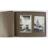 WW1 photo album with many good photos taken in Palestine and France including battle damaged Ypres