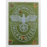 German Polizei metal wall plaque.