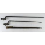 19th century British socket bayonets. (2)
