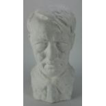 German Adolf Hitler Bust slightly bigger than life-size, post-war, impressive.