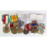 USA medals incl Air Force Civilian Award for Valor, Air Medal, Good Conduct Medal (Army), American