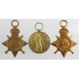 1915 Star & Victory Medal to (3049 Pte E Parker Leic R). With a 1915 Star to 305693 Pte E William