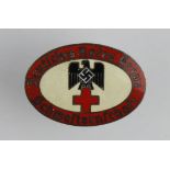 German Red Cross enamel badge, CTD maker, 1282 issue number.