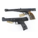 Air Pistols - Gamo P-800, .177 Cal. Plus an El Gamo side loading air pistol, made in Spain, wooden