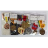 USA medals incl Bronze Star, Air Force Meritorious Civil Service, Philippine Liberation Medal,