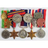 RAF group to (S 0587541 CHF Tech J J Mitchell RAF). 1939-45 Star, Burma Star, F & G Star,