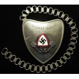 German RAD Standard Bearers Gorget with chain DRGM marked.