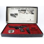 Air Pistol The Webley Typhoon .22 Cal. In good used condition and vendor states in W/O. In carton of