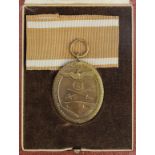 German Nazi west wall medal in case of issue.